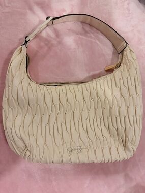 Jessica Simpson Ivory Quilted Shoulder Bag